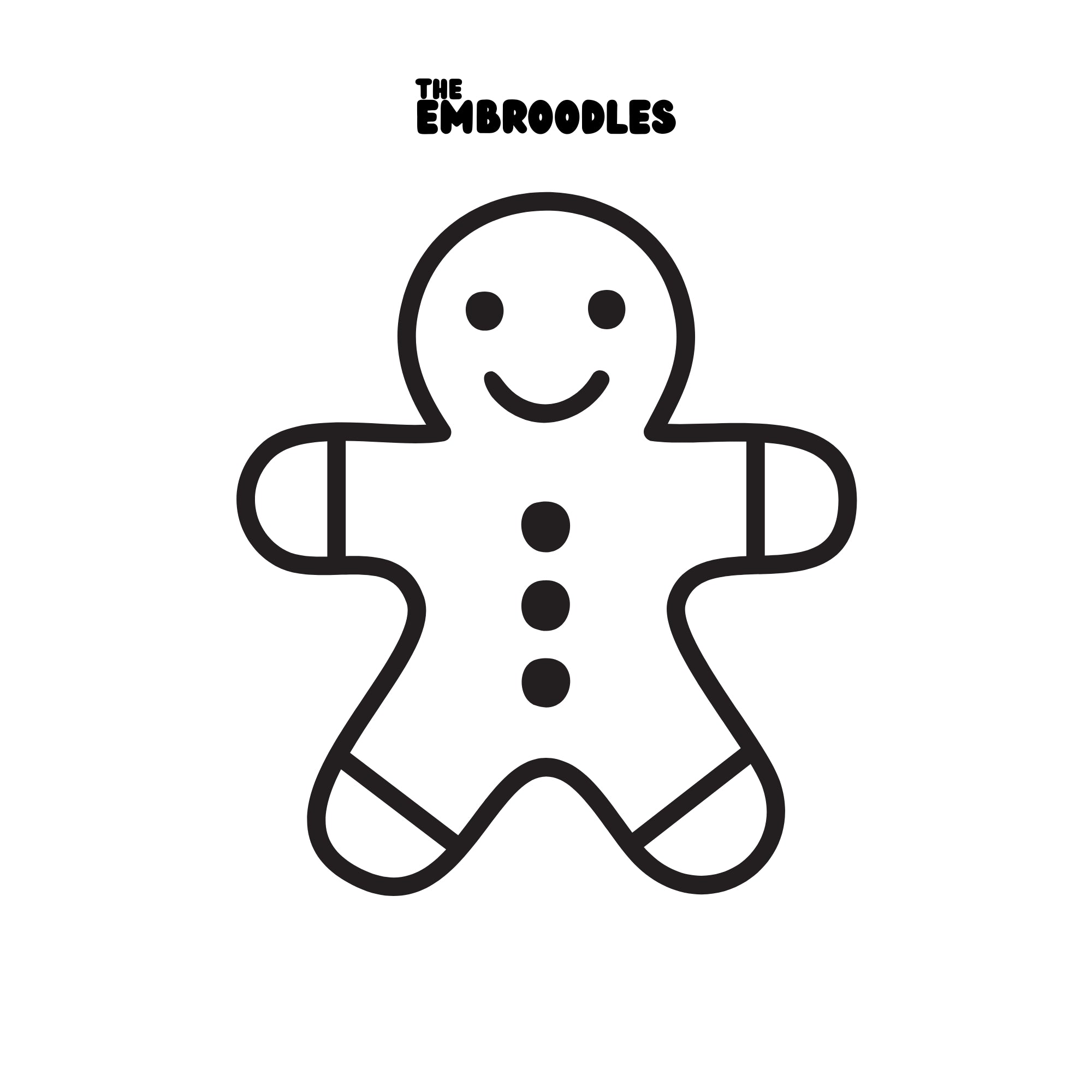 Gingerbread Man Cross-Stitch Kit