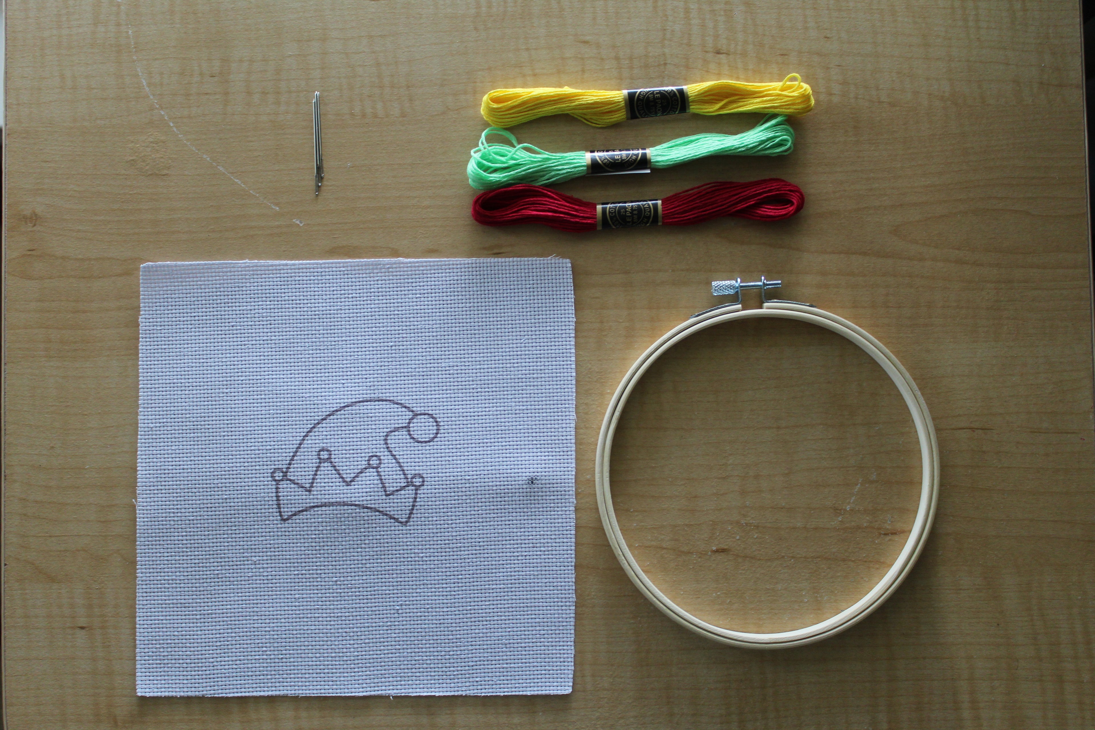 Santa's Hat Cross-Stitch Kit