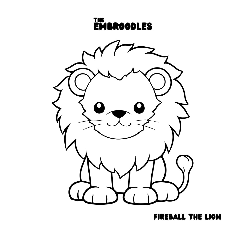 Fireball the Lion Cross-Stitch Kit